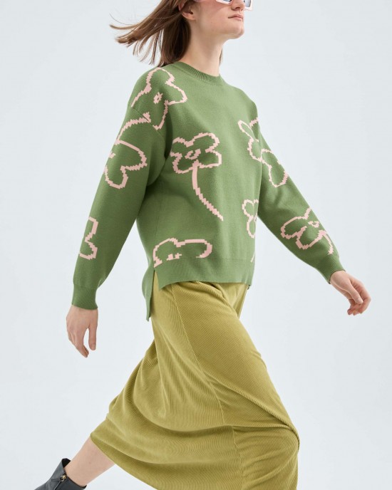 Πράσινη Φούστα Κοτλέ Φούστες/ Σορτς