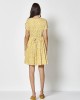 Γυναικεια Φορεματα - Md'm κοντομάνικο κίτρινο φόρεμα  Φορέματα